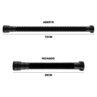 Sifão Sanfonado Universal 73cm Preto | Valeplast | 03 Un